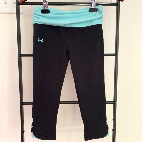 Under Armour Pants - Under Armour 3/4 Leggings Workout Ruched Waistband